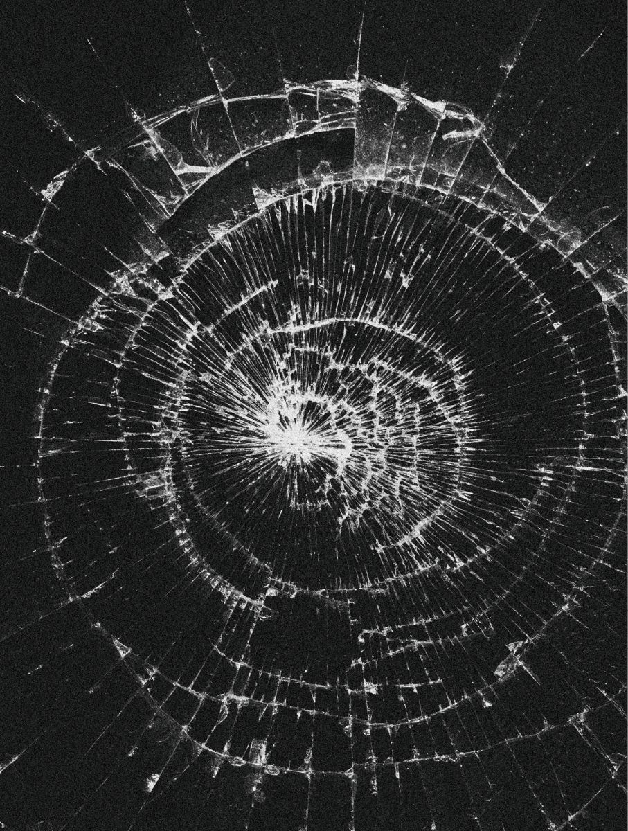 cracked glass