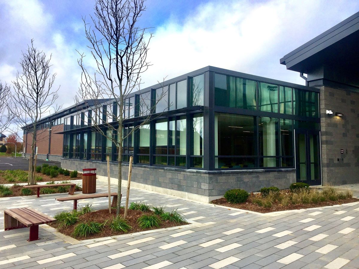 school with security glazing