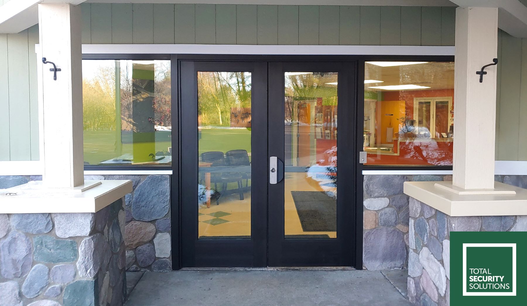 security-glazed entrance