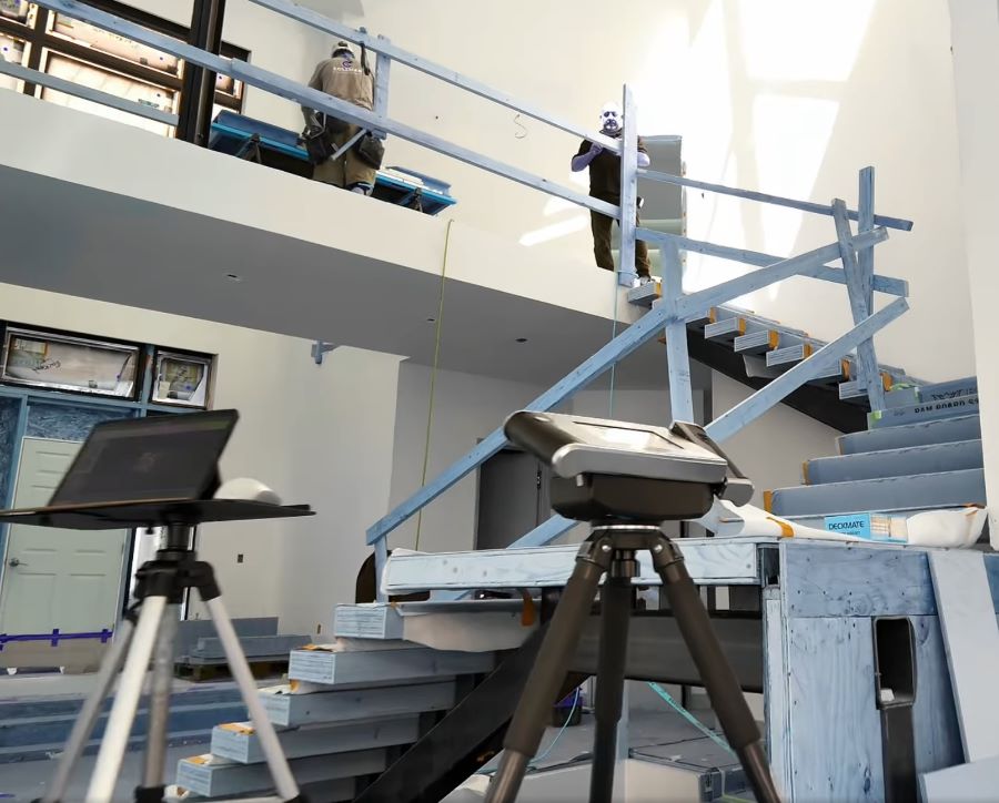 lasers on the jobsite for measurement