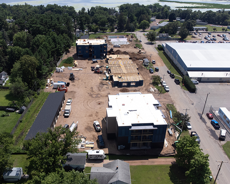 Construction progress as of July 30