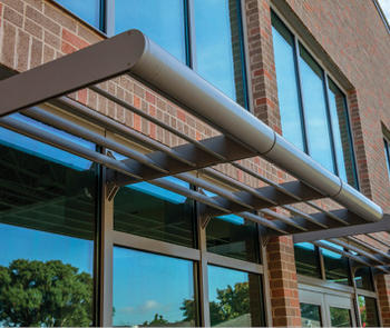 sunshade on building facade